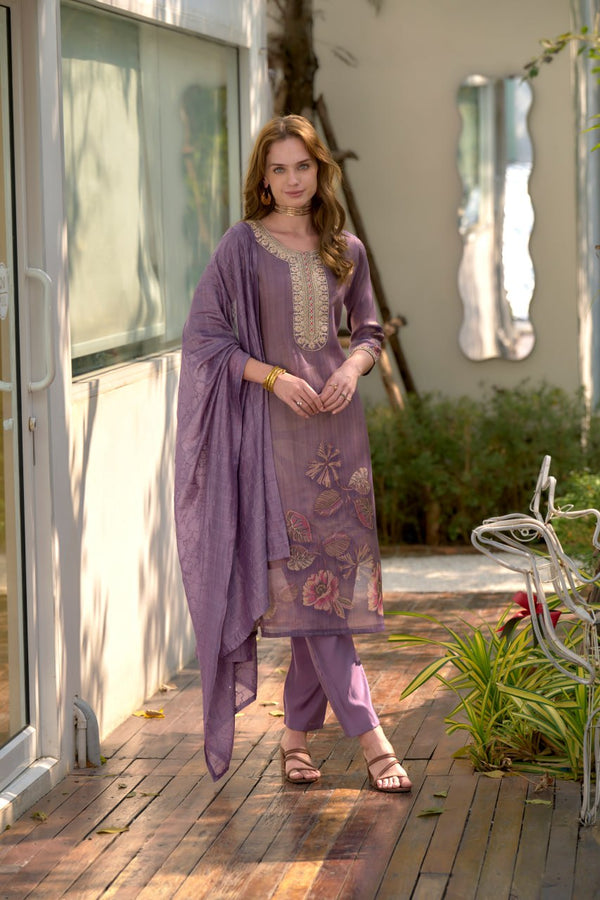 Elegant Straight Kurti Pant Dupatta Set
