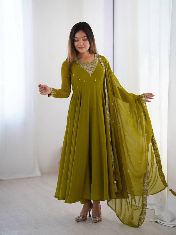 PREMIUM READYMADE GOWN-DUPATTA