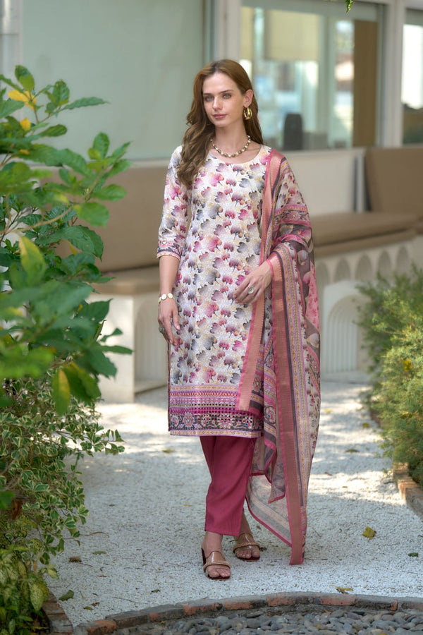 Elegant Straight Kurti Pant Dupatta Set
